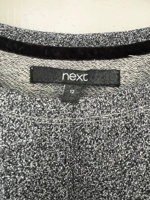 Next Grey Textured Jumper – Size 12
