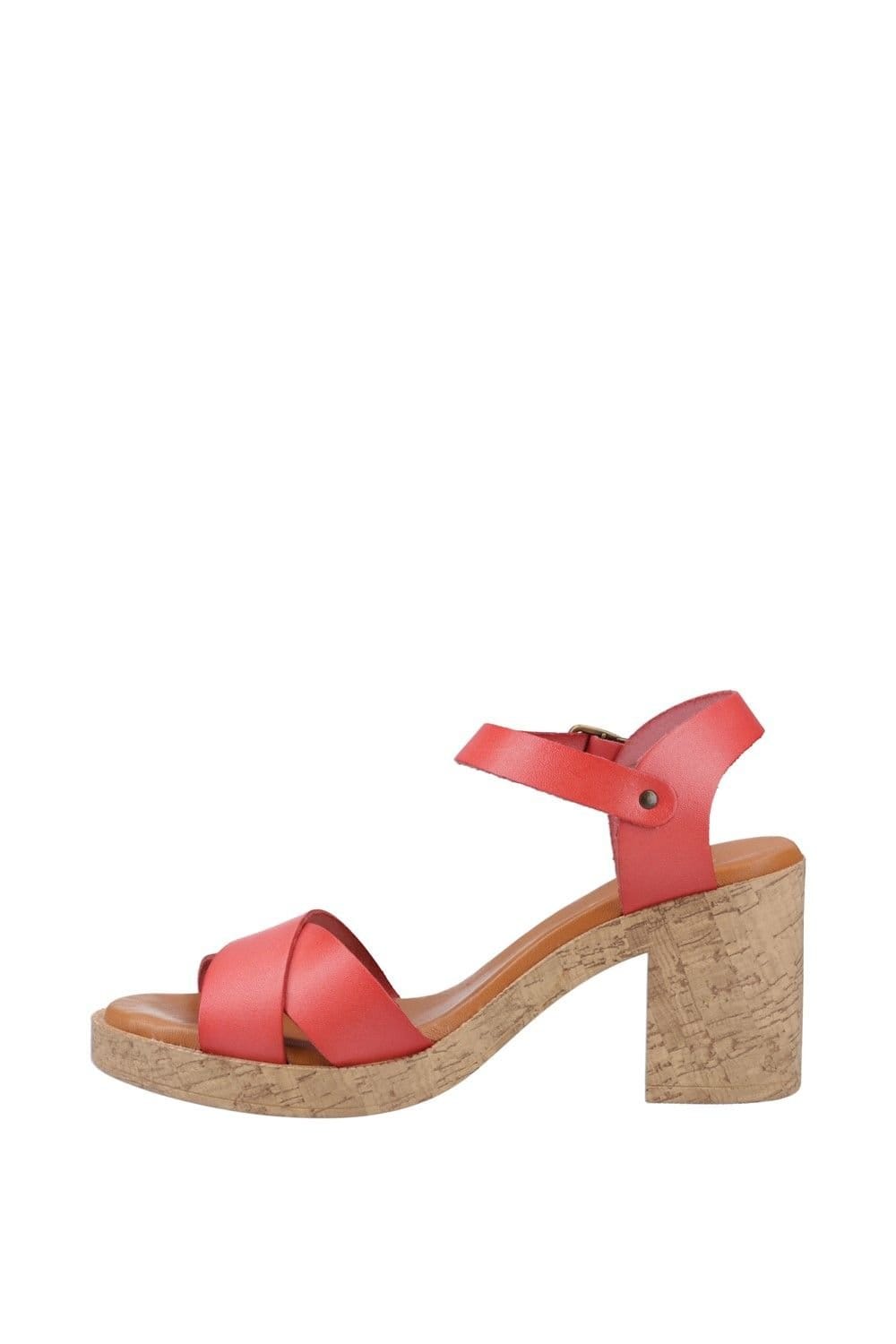 Hush Puppies Hush Puppies Women's Georgia Cork Sandal in Coral - 4