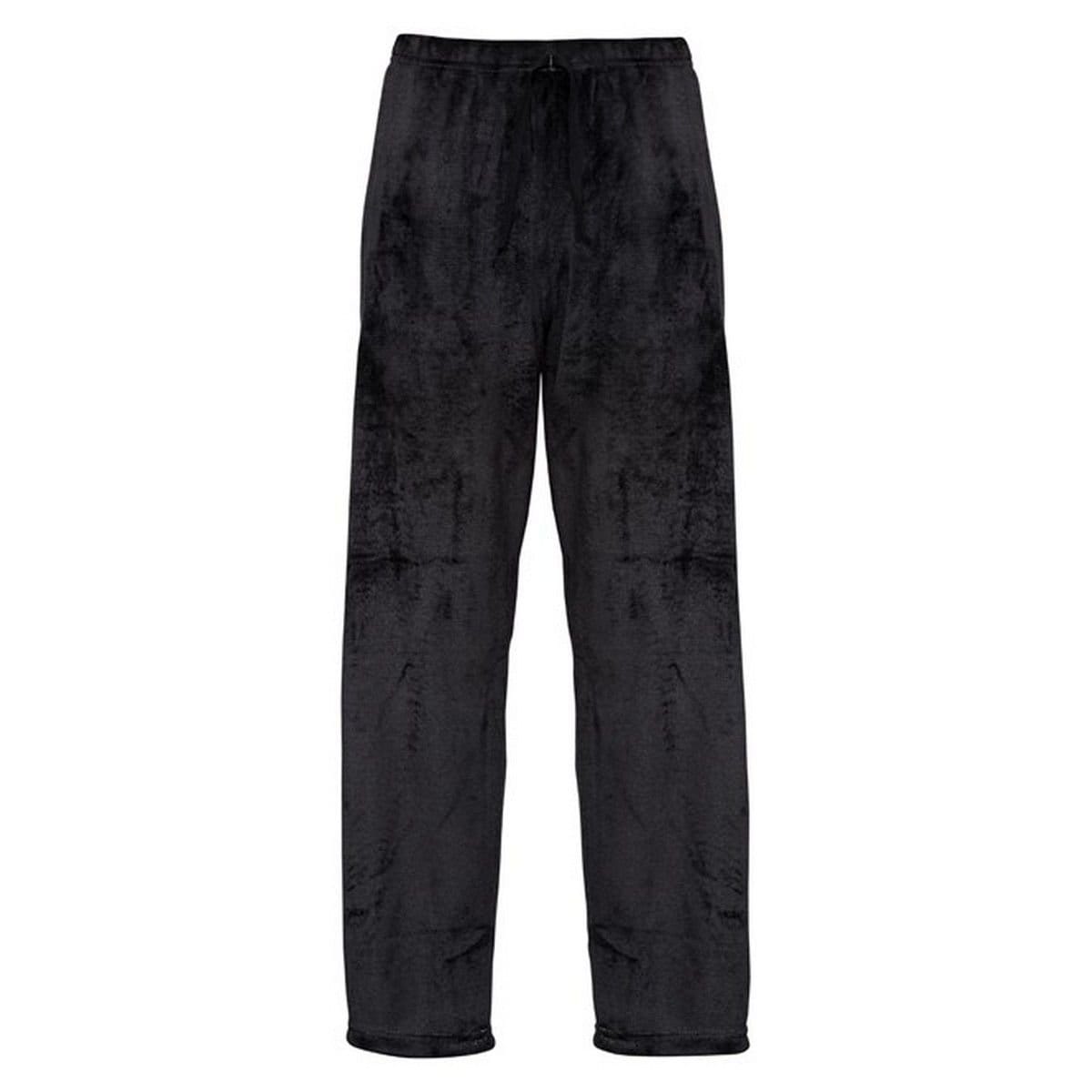 Ribbon Ribbon Men's Eskimo Style Fleece Lounge Pants in Black - 1