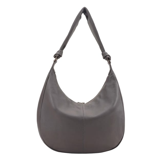 Paul Costelloe Paul Costelloe Women's Anum Leather Shoulder Bag in Grey - 3