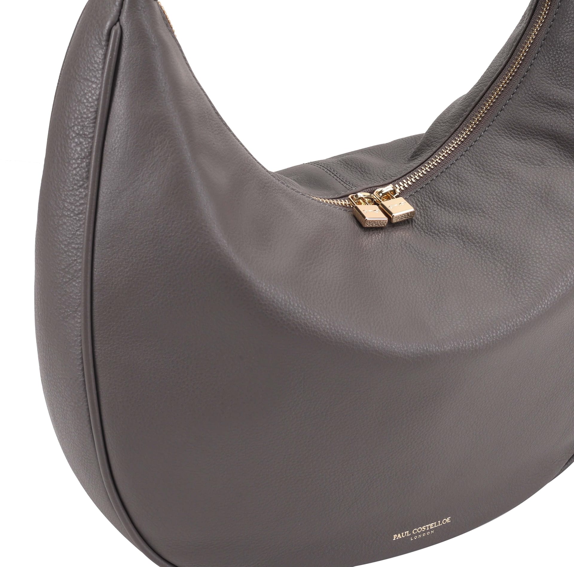 Paul Costelloe Paul Costelloe Women's Anum Leather Shoulder Bag in Grey - 4