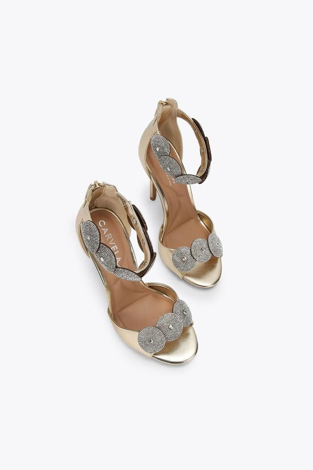 Carvela Carvela Women's 'Serafina Sandal' Heels in Bronze - 2