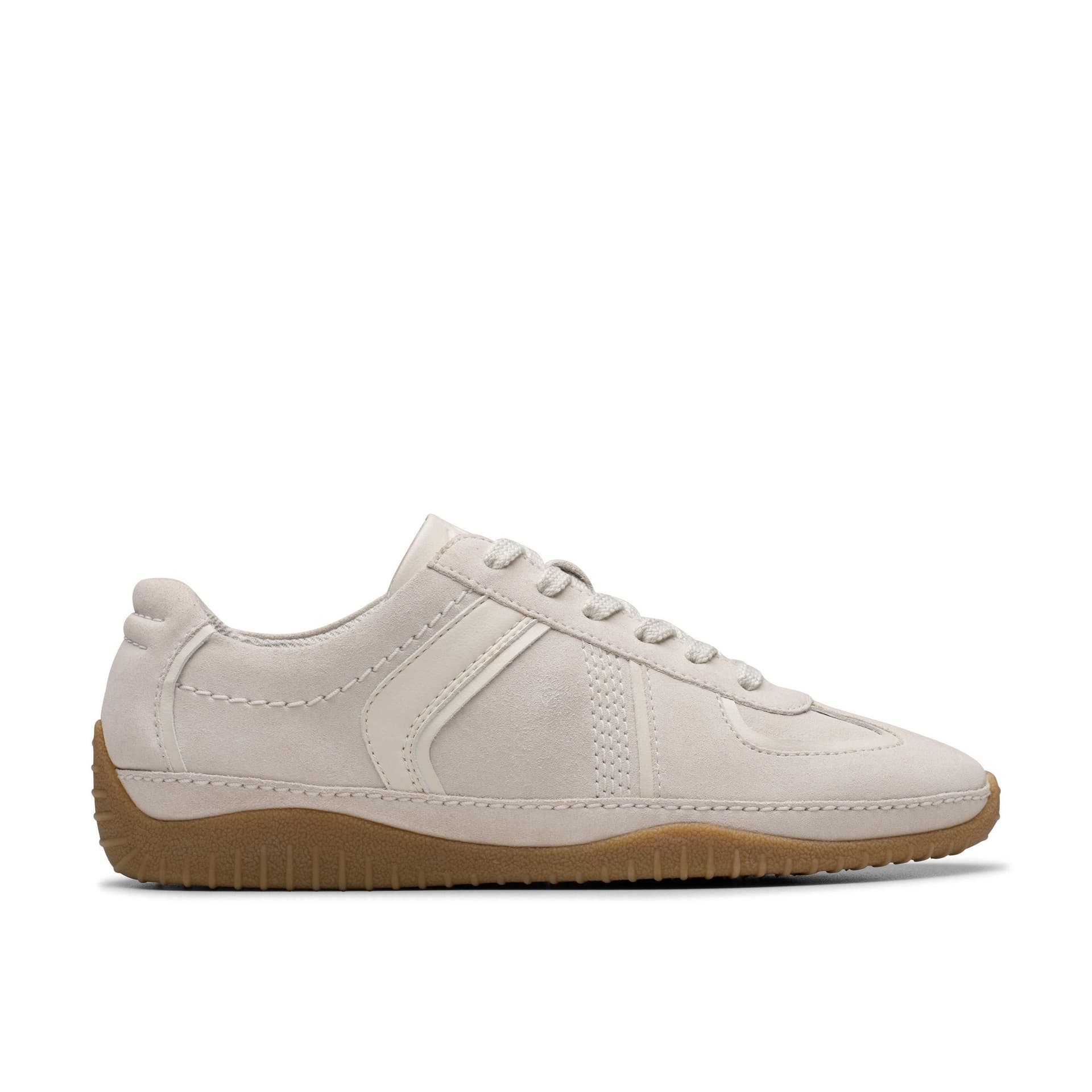 Clarks Clarks Women's Meridor Lo Off-White Combination Trainers in White