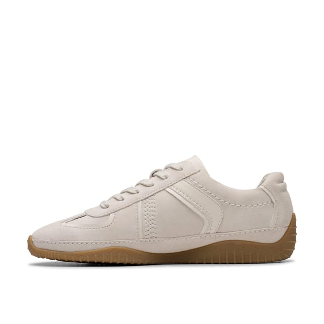 Clarks Clarks Women's Meridor Lo Off-White Combination Trainers in White - 2