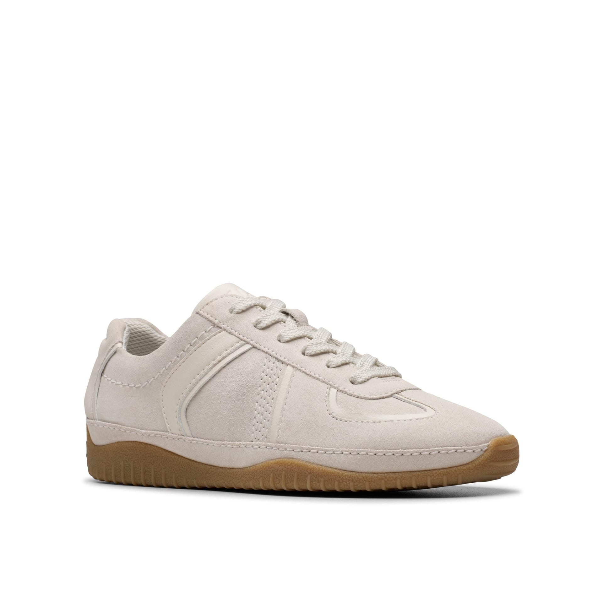 Clarks Clarks Women's Meridor Lo Off-White Combination Trainers in White - 4