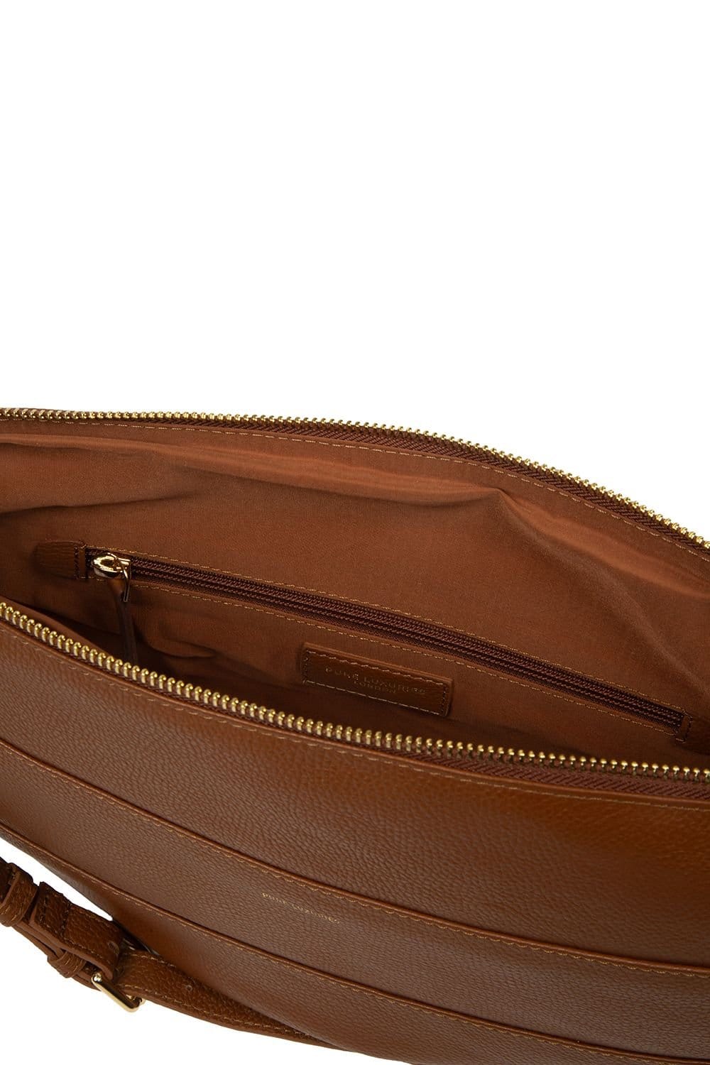 Pure Luxuries London Pure Luxuries London Women's 'Emilia' Leather Cross Body Bag in Tan - 4