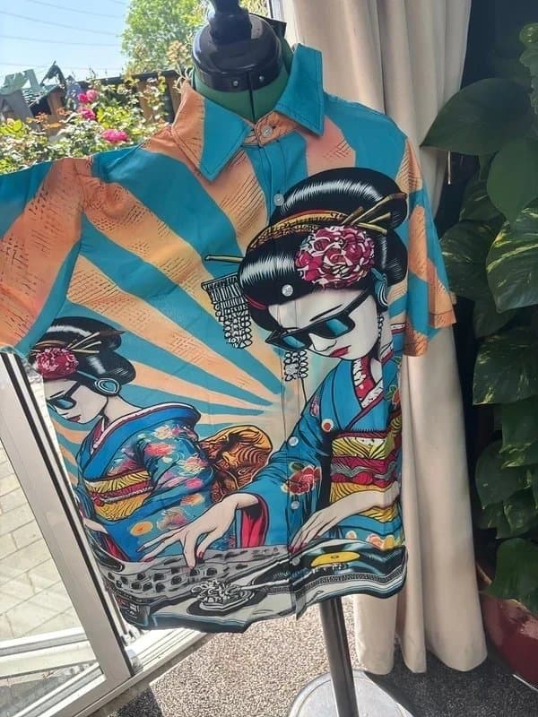 The Unbranded Brand Xxxl Japanese dj fun new Hawaiian shirt perfect gift for holidays or stag cruise