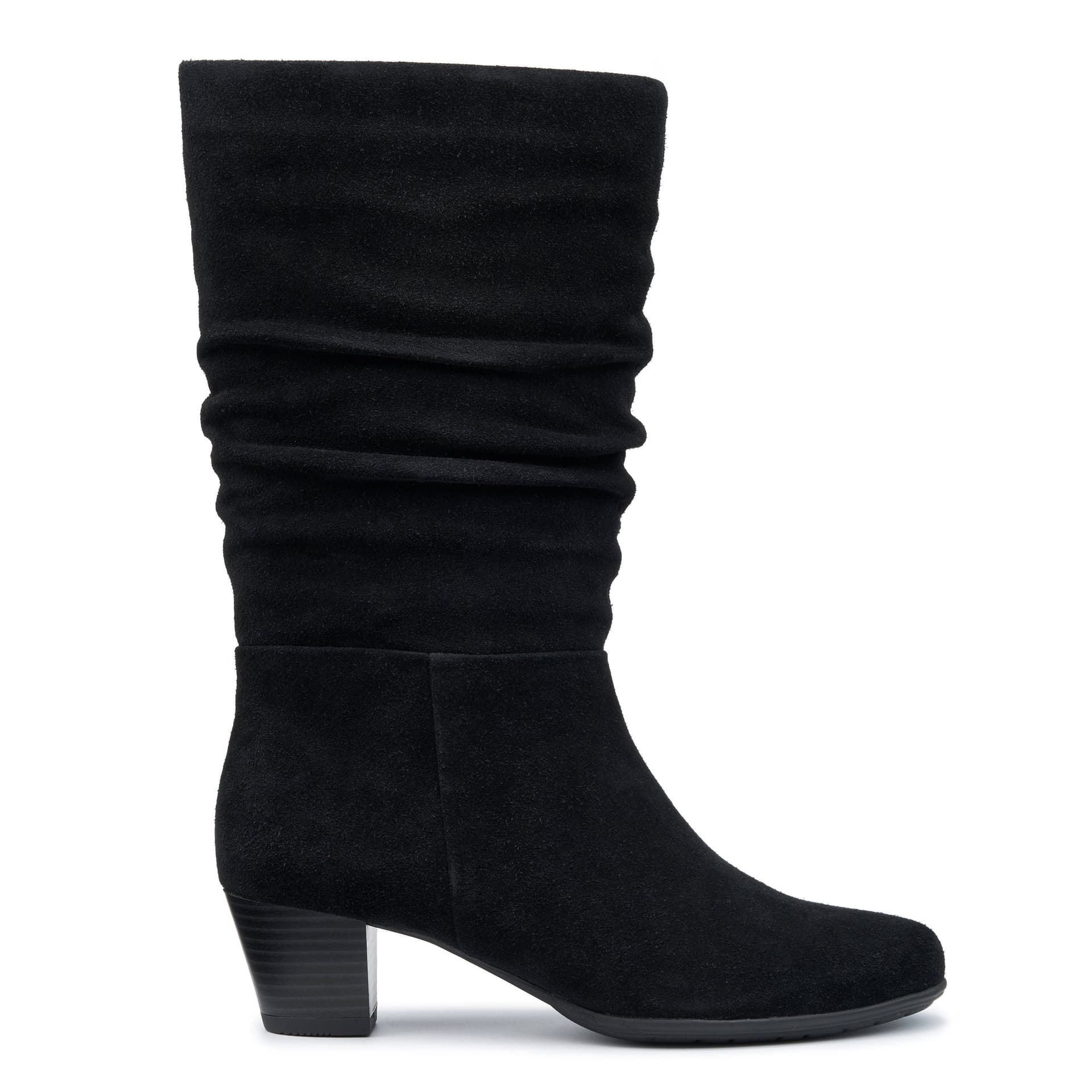 Hotter Hotter Women's 'Sloane' Calf Length Suede Boots in Black