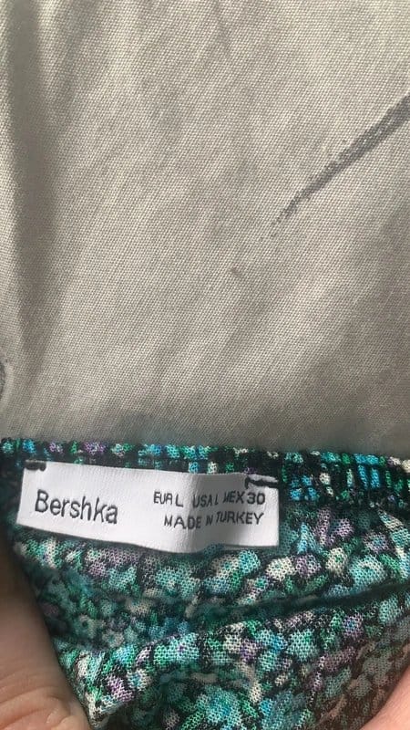 Bershka Blue & Turquoise Floral Bralette Top