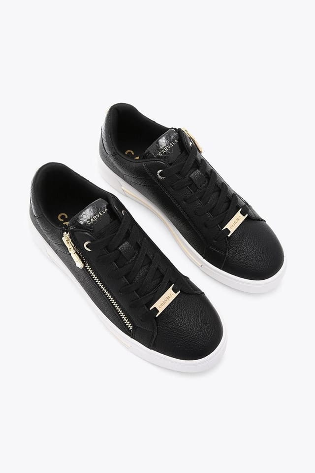 Carvela Carvela Women's 'Diamond Zip' Trainers in Black - 2