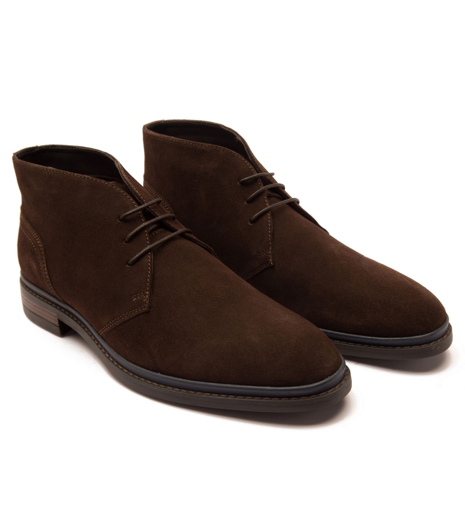 Thomas Crick Thomas Crick Men's Santiago' Suede Leather Chukka Ankle Lace-up Boots in Brown - 3