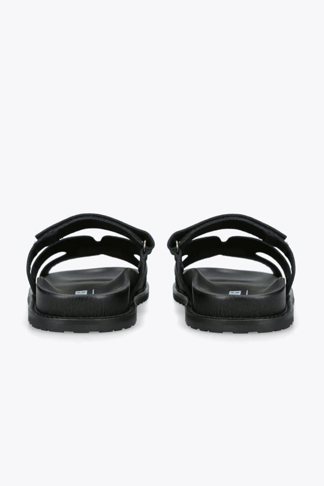 Steve Madden STEVE MADDEN Men's 'Manu 017' Leather Sandals in Black - 3