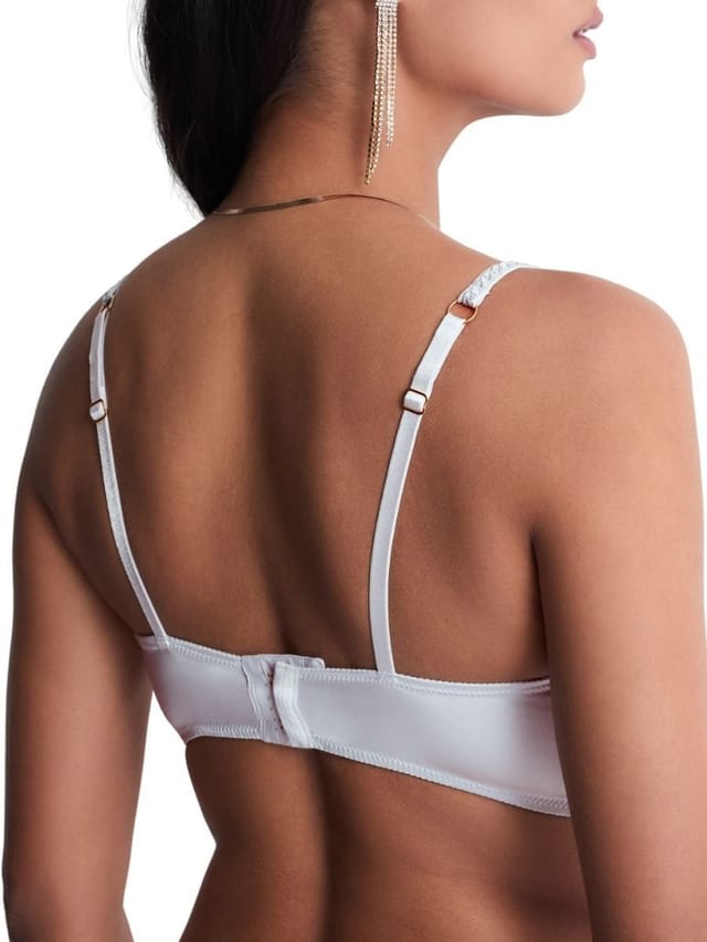 Aubade Aubade Women's Satin Memories Bustier in Blue - 2