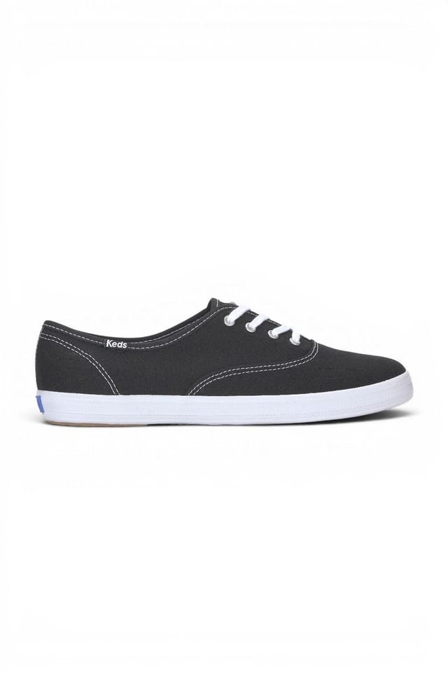 keds Keds Women's Champion Canvas Lace-Up in Black - 2