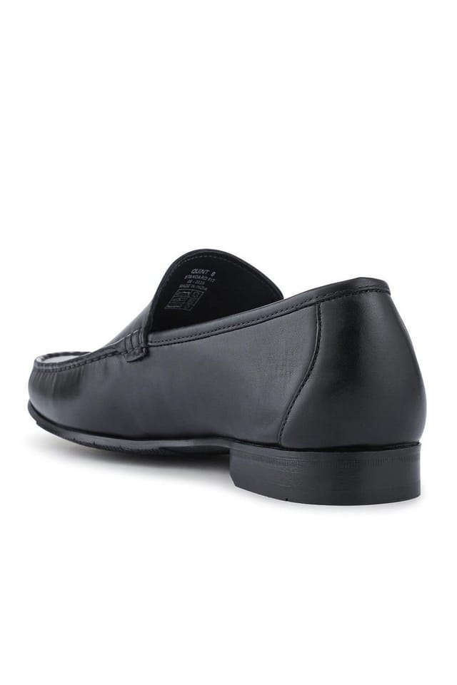 Jones Bootmaker Jones Bootmaker Men's Quint Casual Leather Slip-On Loafers in Black - 3