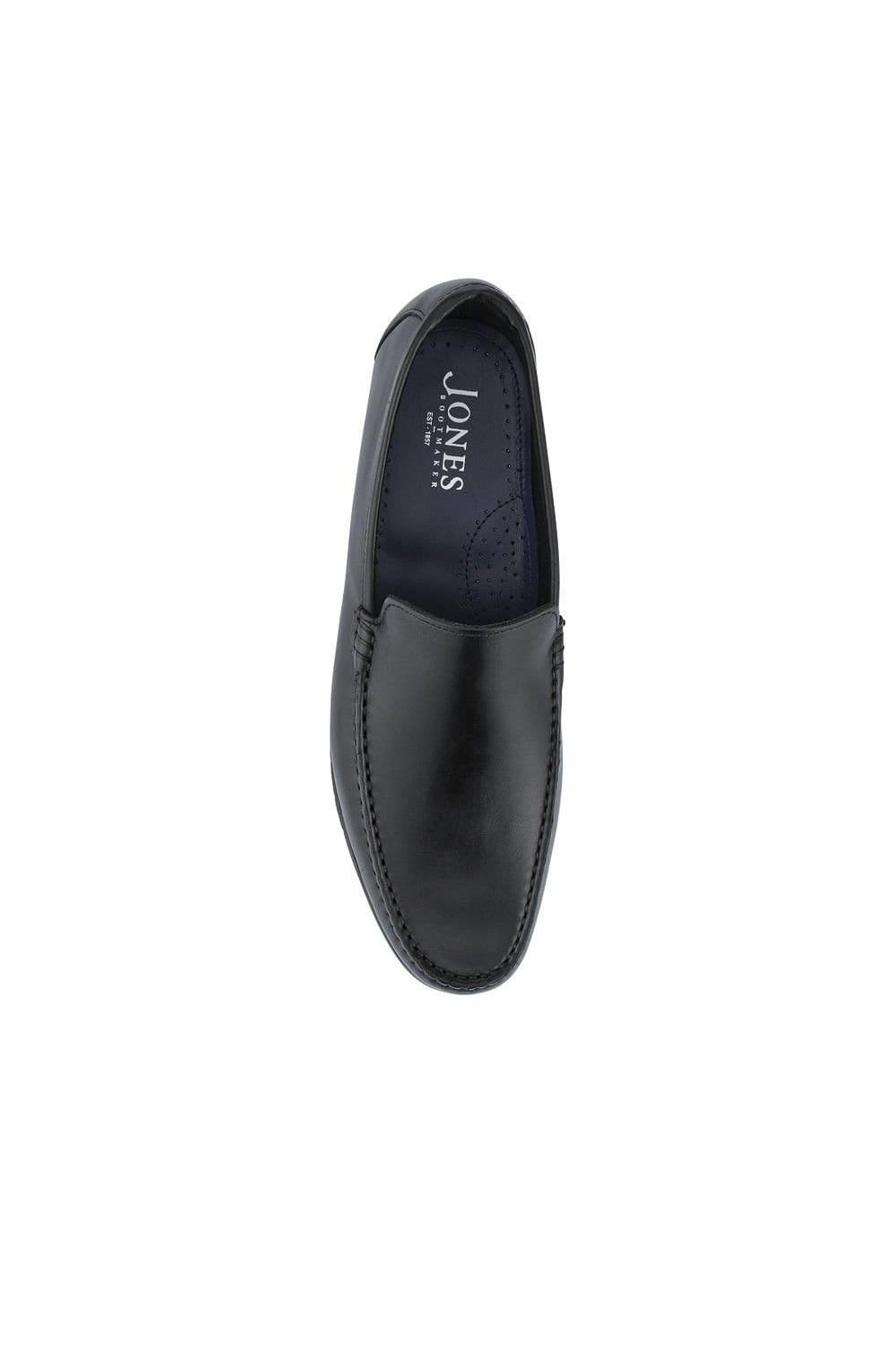 Jones Bootmaker Jones Bootmaker Men's Quint Casual Leather Slip-On Loafers in Black - 4