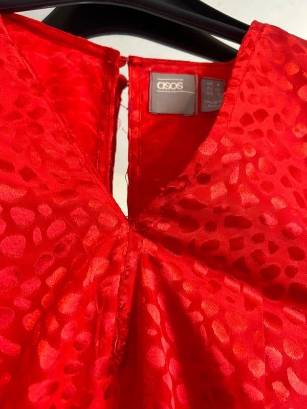 ASOS ASOS red satin maxi dress