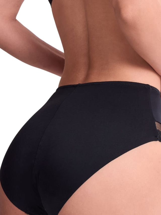 Aubade Aubade Women's Sheer Emotion High Waist Brief in Black - 2
