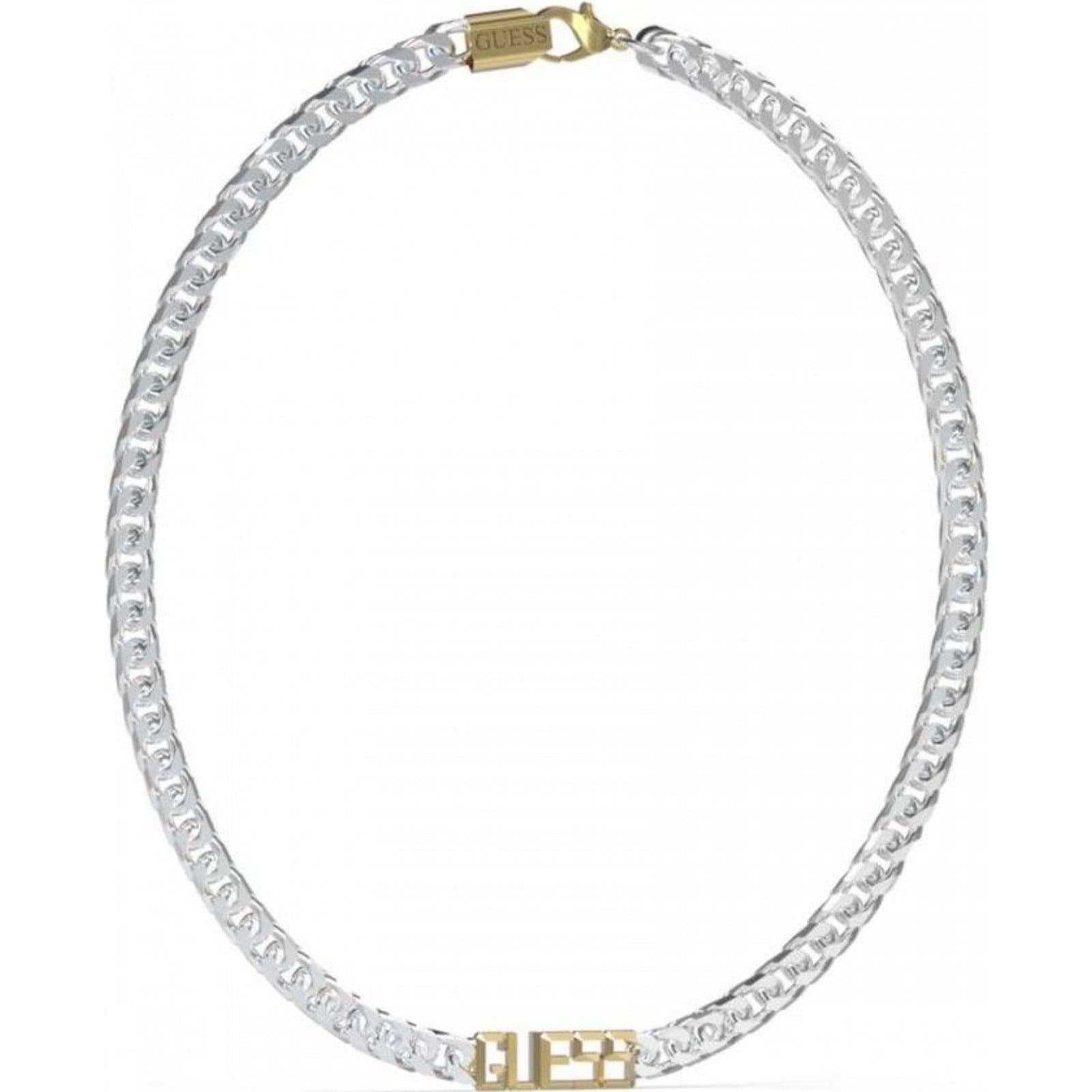 Guess Guess Men's Silver Chain-Link Necklace