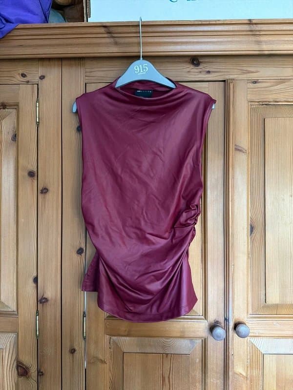 ASOS ASOS ruched red top