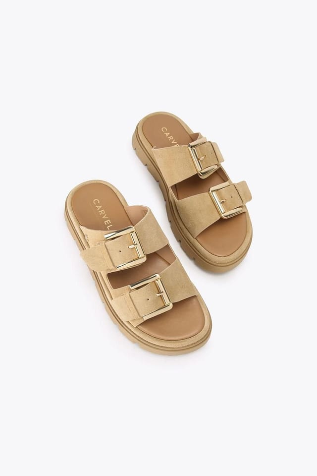 Carvela Carvela Women's 'Pavilion' Suede Sandals in Taupe - 2