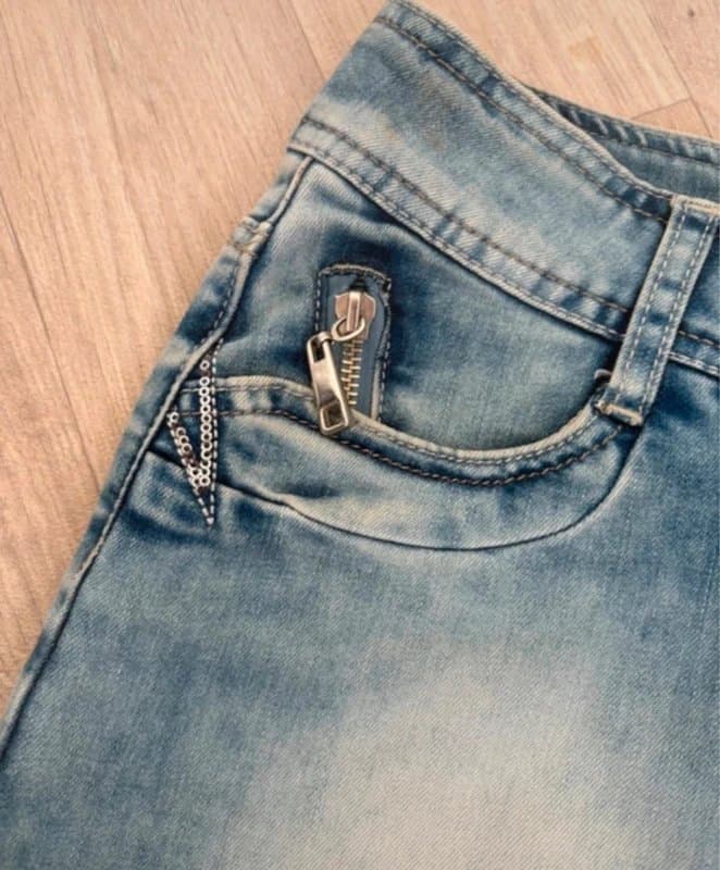 Jr cumpess Y2K jr cumpess denim micro mini Jean skirt 00s