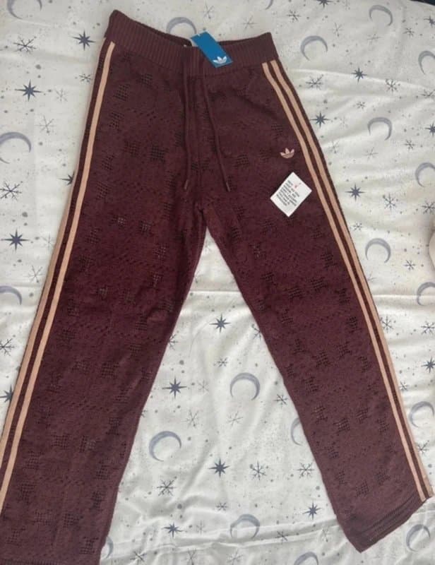 Adidas Adidas originals crochet knitted trousers