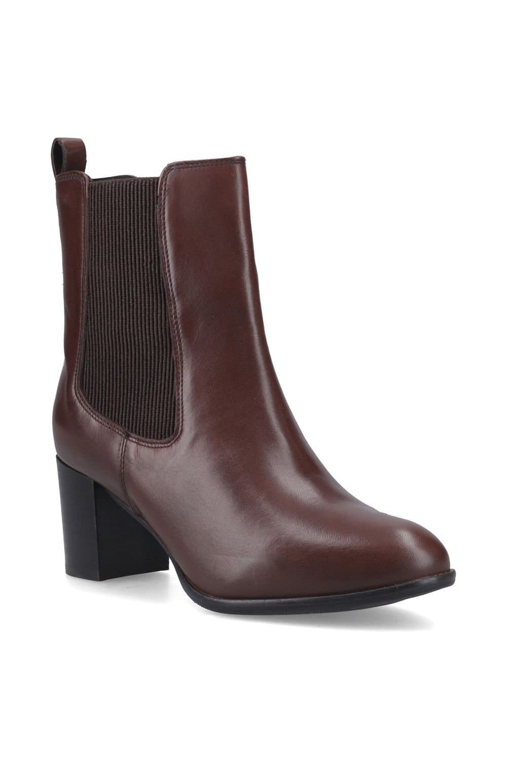 Hush Puppies Hush Puppies Women's Camellia Heeled Boot in Brown