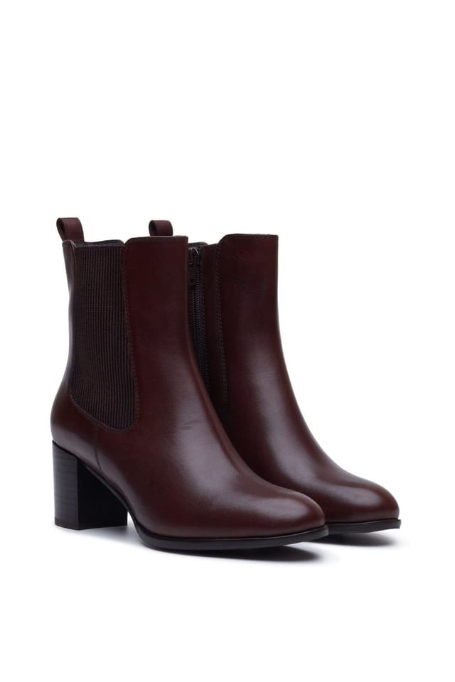 Hush Puppies Hush Puppies Women's Camellia Heeled Boot in Brown - 3