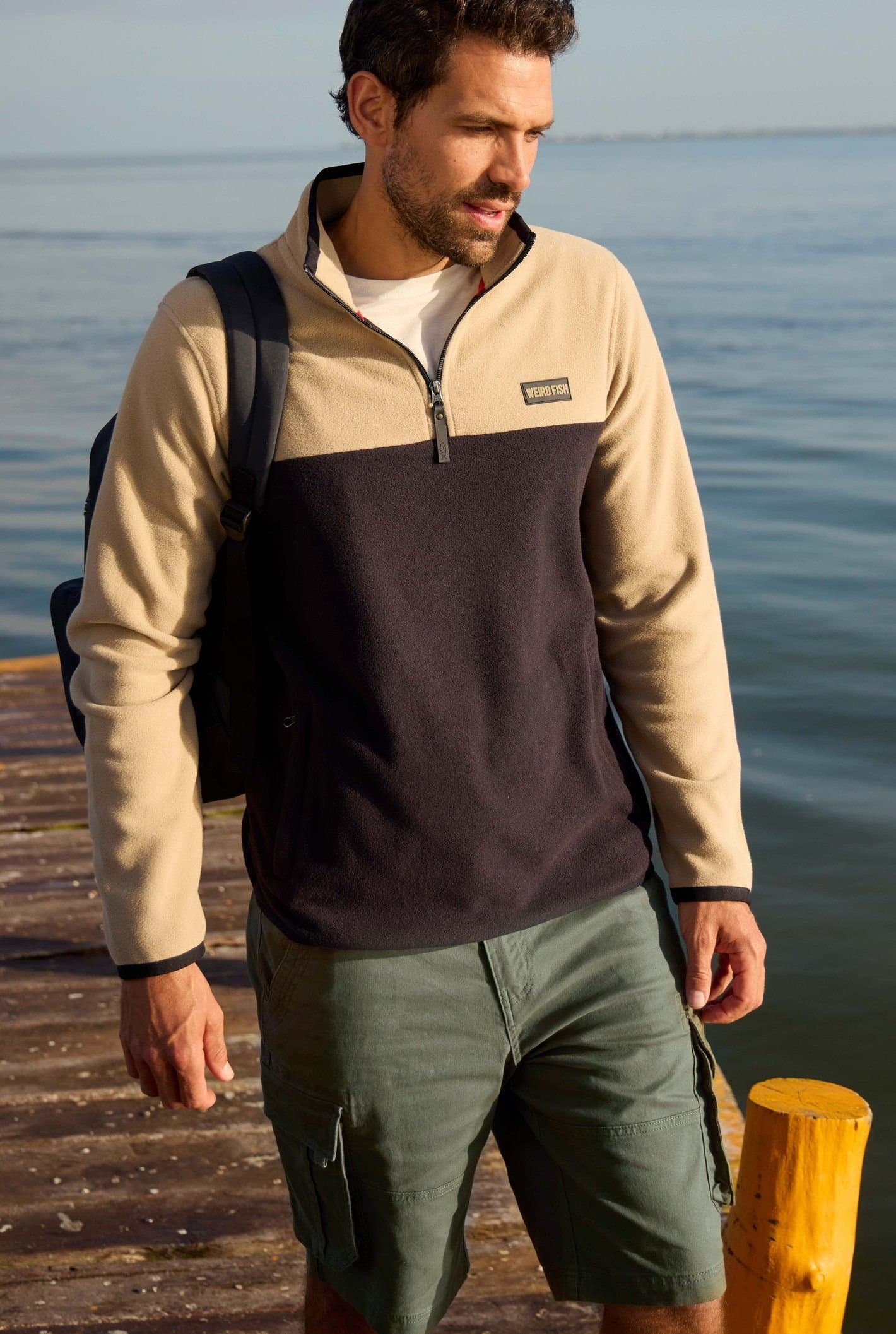 Weird Fish Weird Fish Men's Rigney Cargo Shorts in Olive