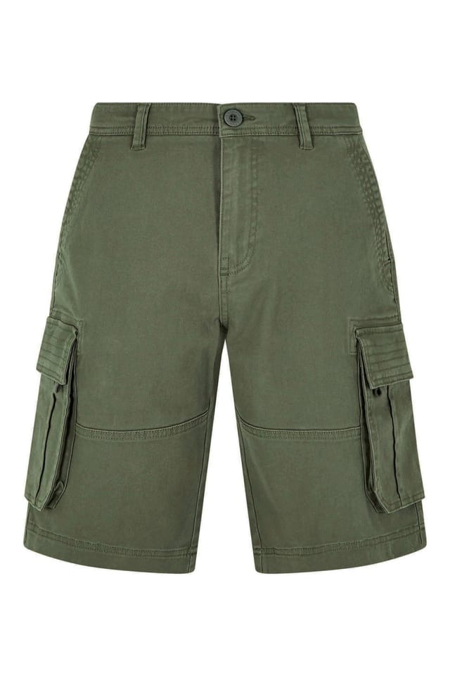 Weird Fish Weird Fish Men's Rigney Cargo Shorts in Olive - 2