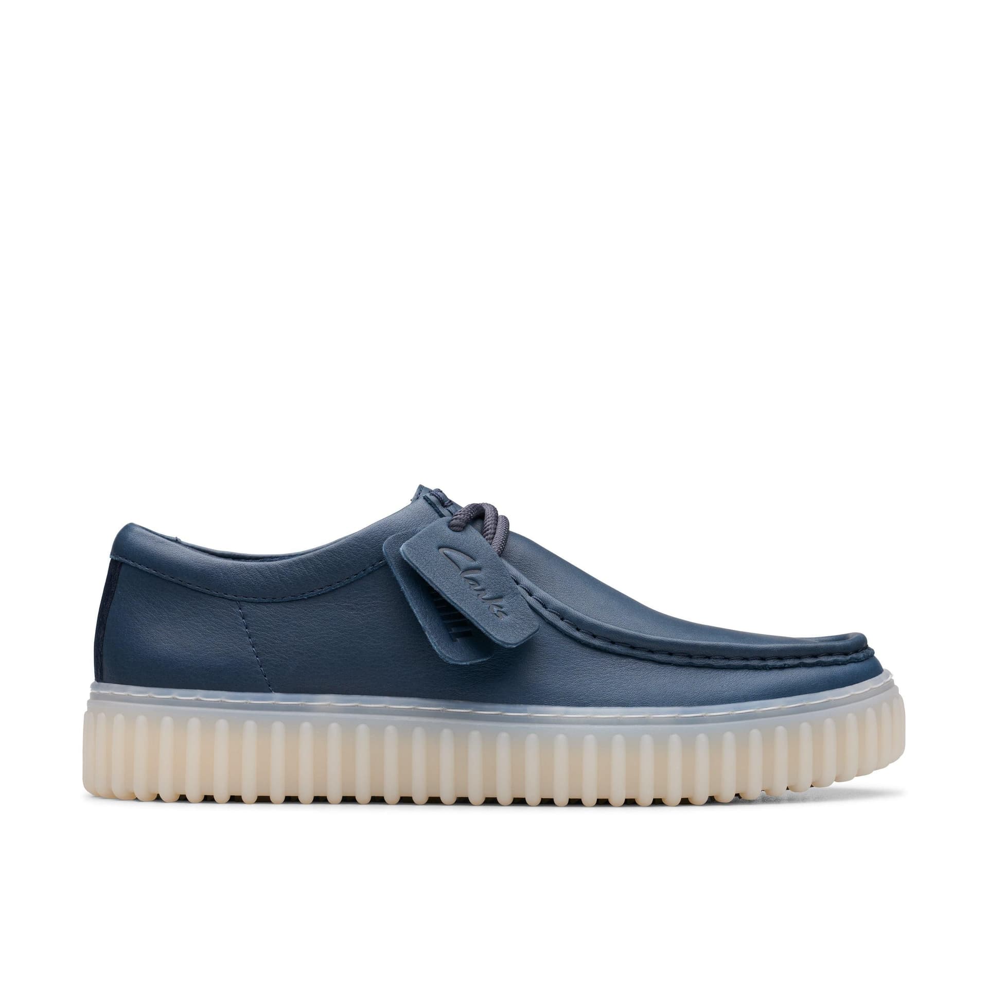 Clarks Clarks Men's Torhill Lo Navy Leather Lace Up, Torhill in Blue