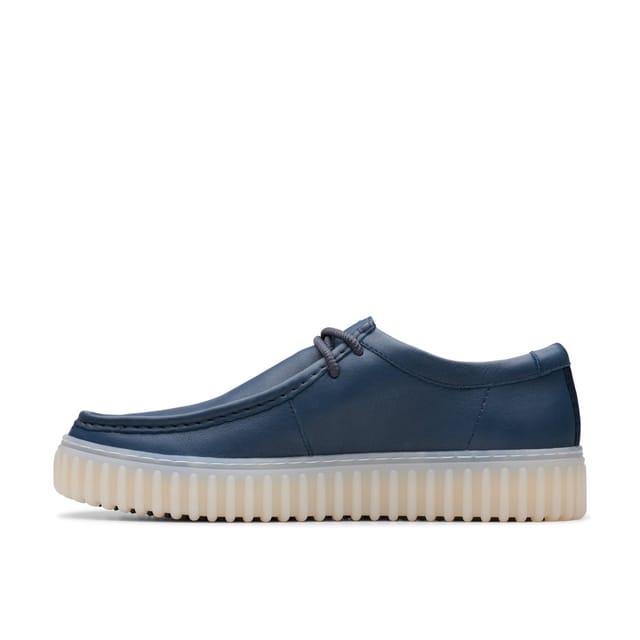 Clarks Clarks Men's Torhill Lo Navy Leather Lace Up, Torhill in Blue - 2