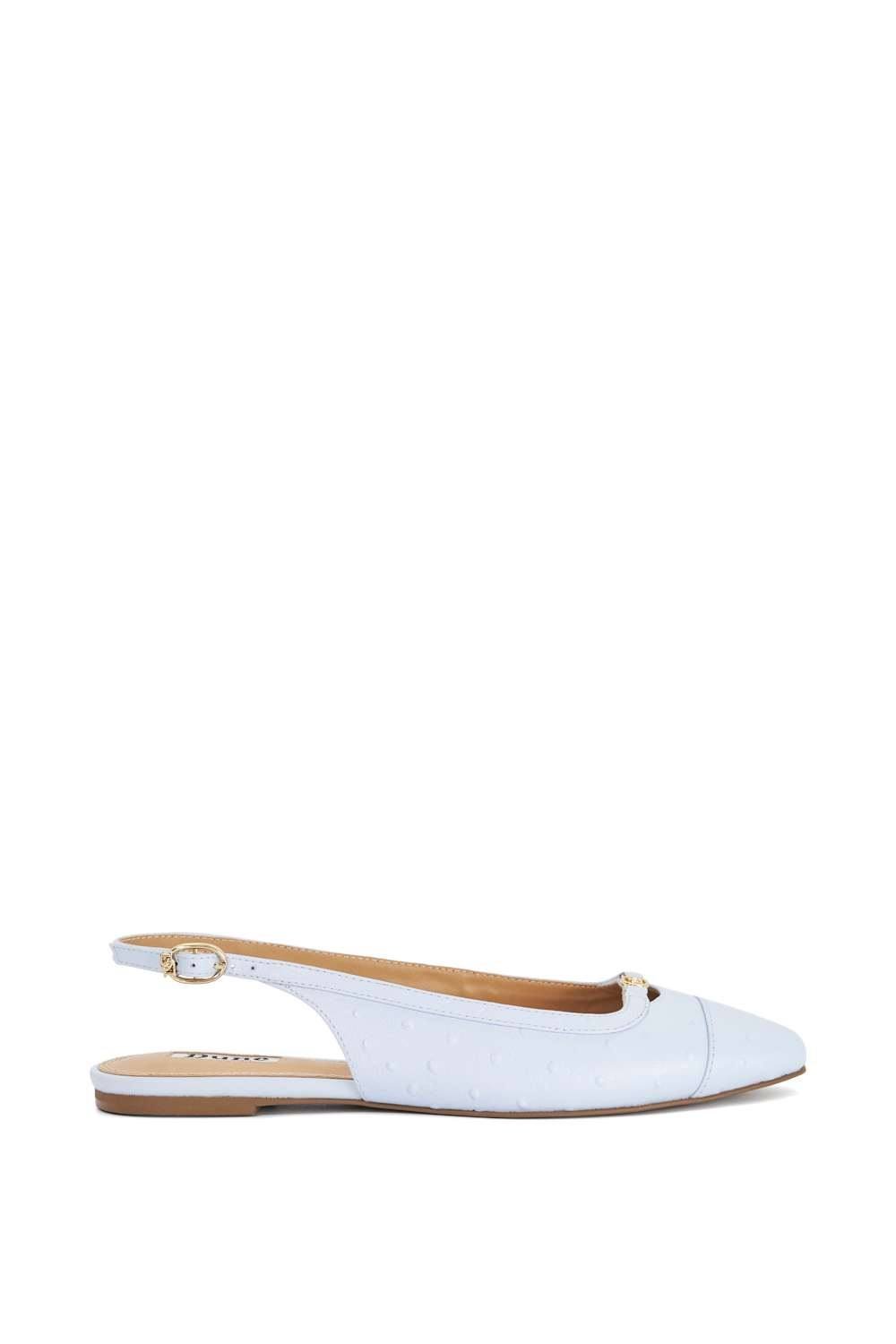 Dune London Dune London Women's 'Hanna' Leather Ballet Pumps in Blue - 1