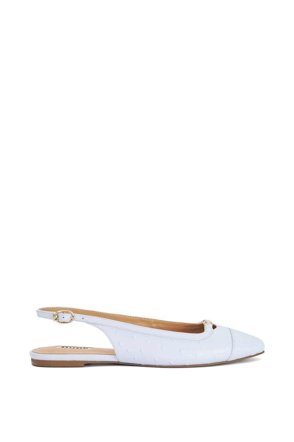 Dune London Dune London Women's 'Hanna' Leather Ballet Pumps in Blue