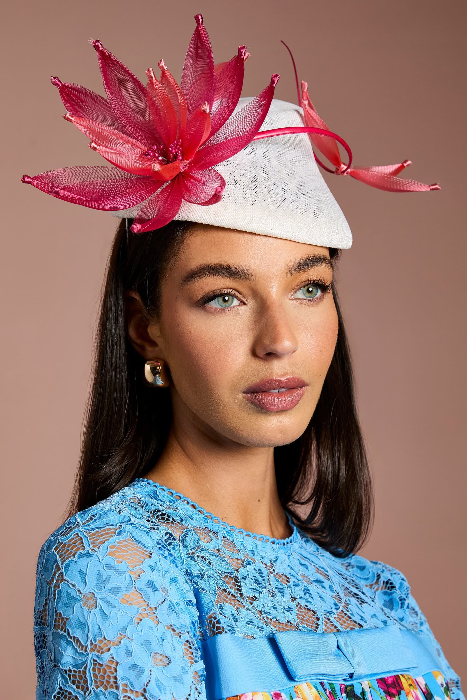 Coast Coast Women's Lisa Tan Flower & Quill Fascinator in Ivory