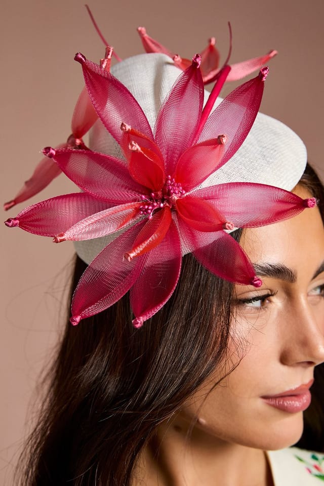 Coast Coast Women's Lisa Tan Flower & Quill Fascinator in Ivory - 3