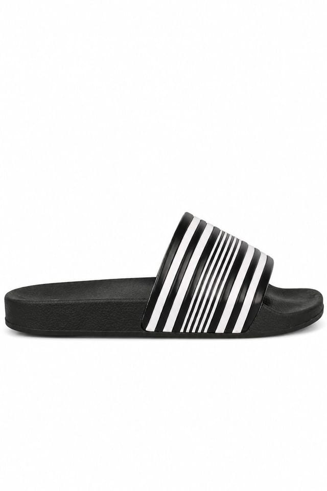 Spot On Spot On Men's Detail Lightweight Pool Slider Sandals in True Black - 2