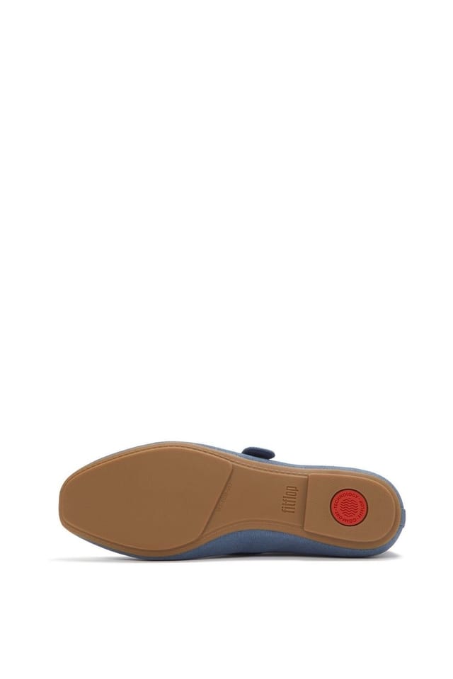 FitFlop FitFlop Women's Delicato Wave-Edge Mary Janes in Mid Blue - 2