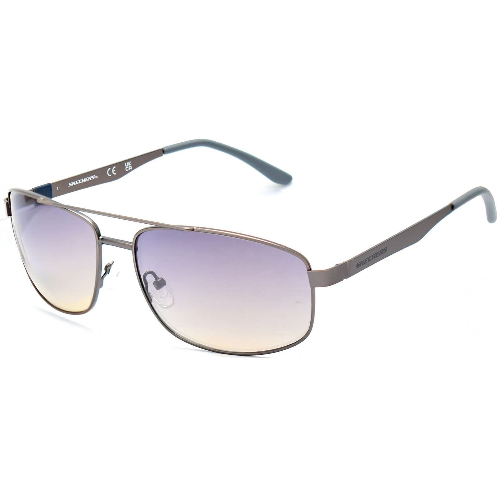 Skechers Skechers Men's SE6204-6109C Square/Rectangle Sunglasses in Silver