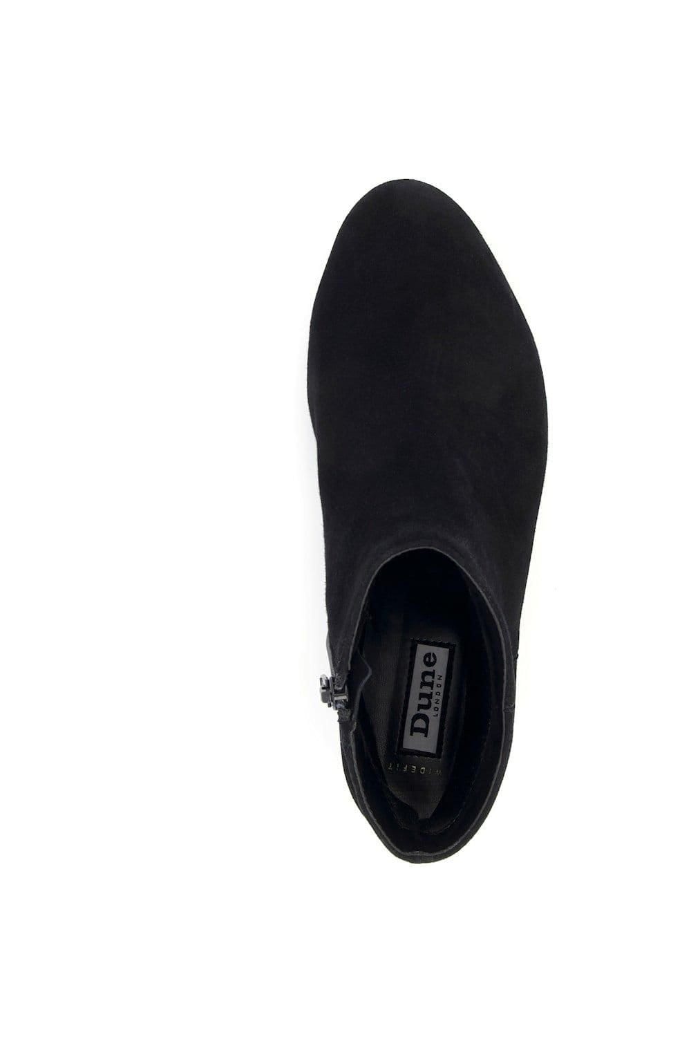 Dune London Dune London Women's Wide Fit 'Pippie' Suede Ankle Boots in Black - 4