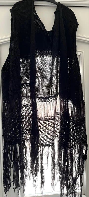 New Look New Look 16 Boho hippie style fringed waistcoat/gilet