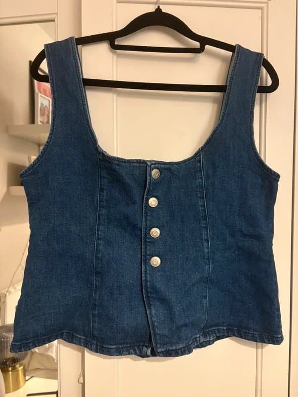 ASOS Asos denim corset top