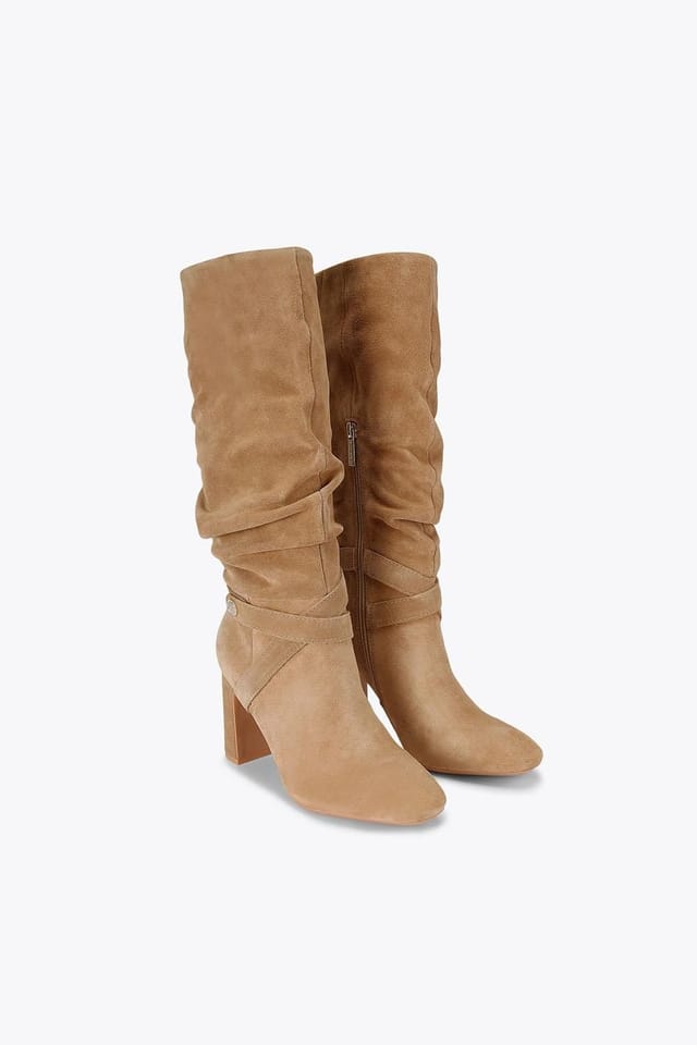 Carvela Carvela Women's 'Jackpot Slouch Knee' Suede Boots in Camel - 2