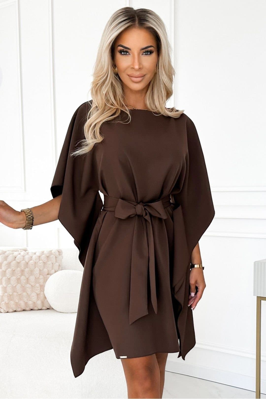 Love Lace Love Lace Women's Sofia Butterfly Daydress in Chocolate Brown