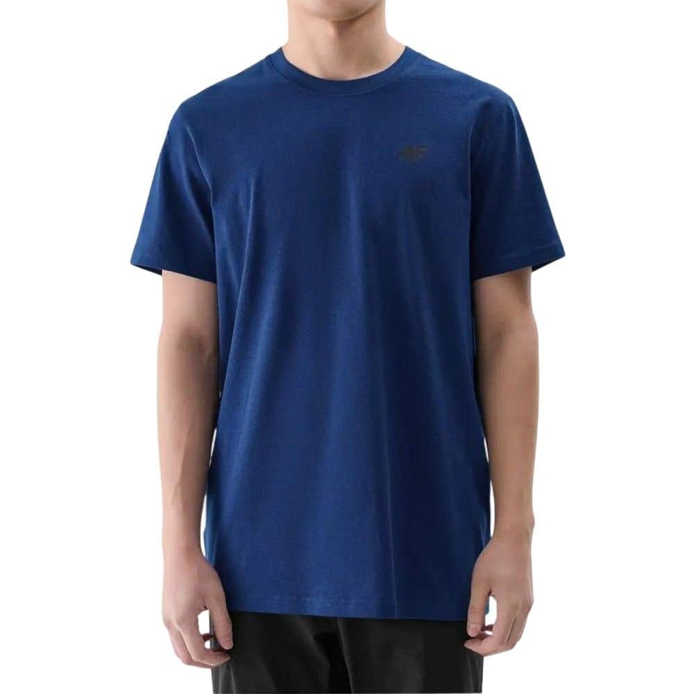 4F 4F Men's Plain Regular T-Shirt in Navy