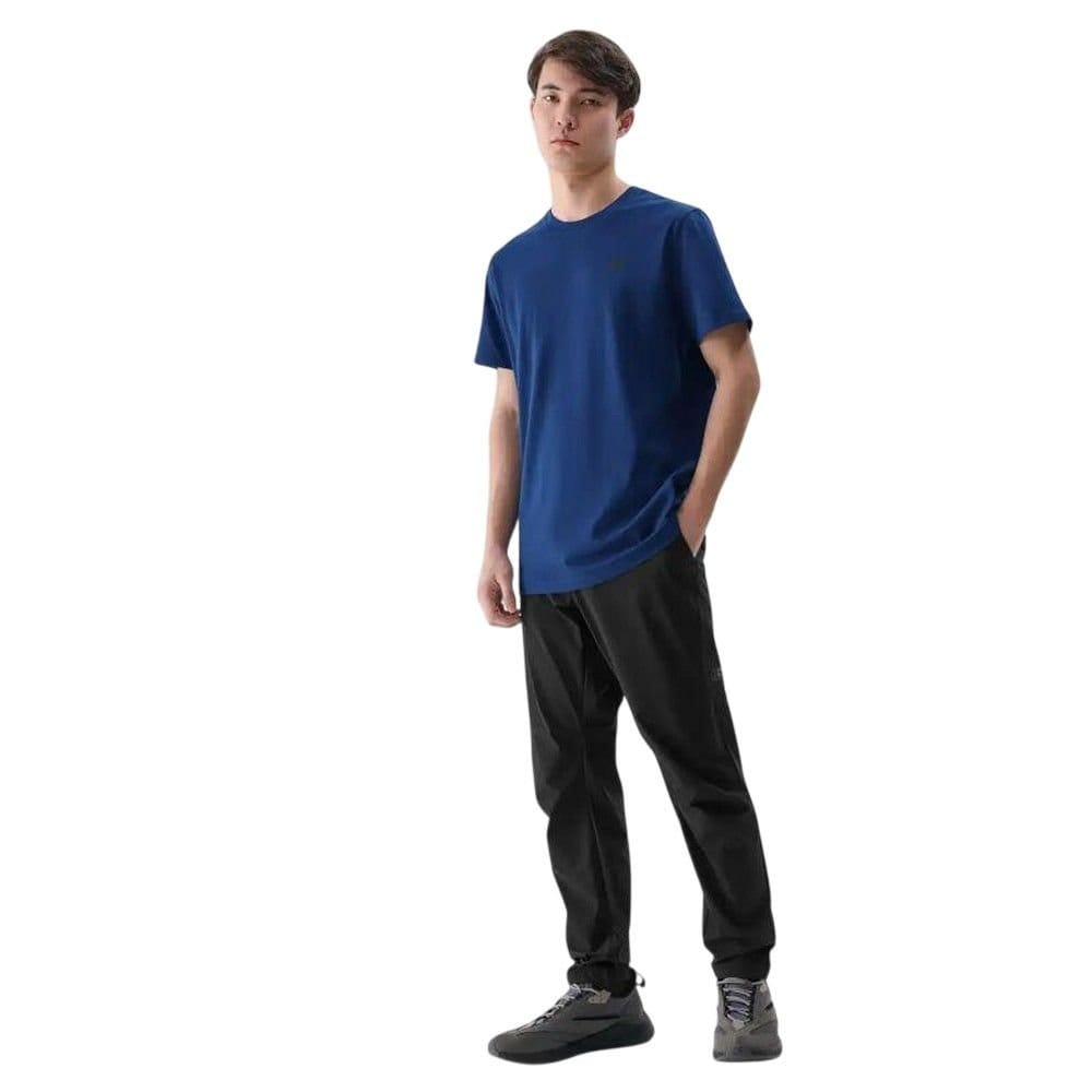 4F 4F Men's Plain Regular T-Shirt in Navy - 4