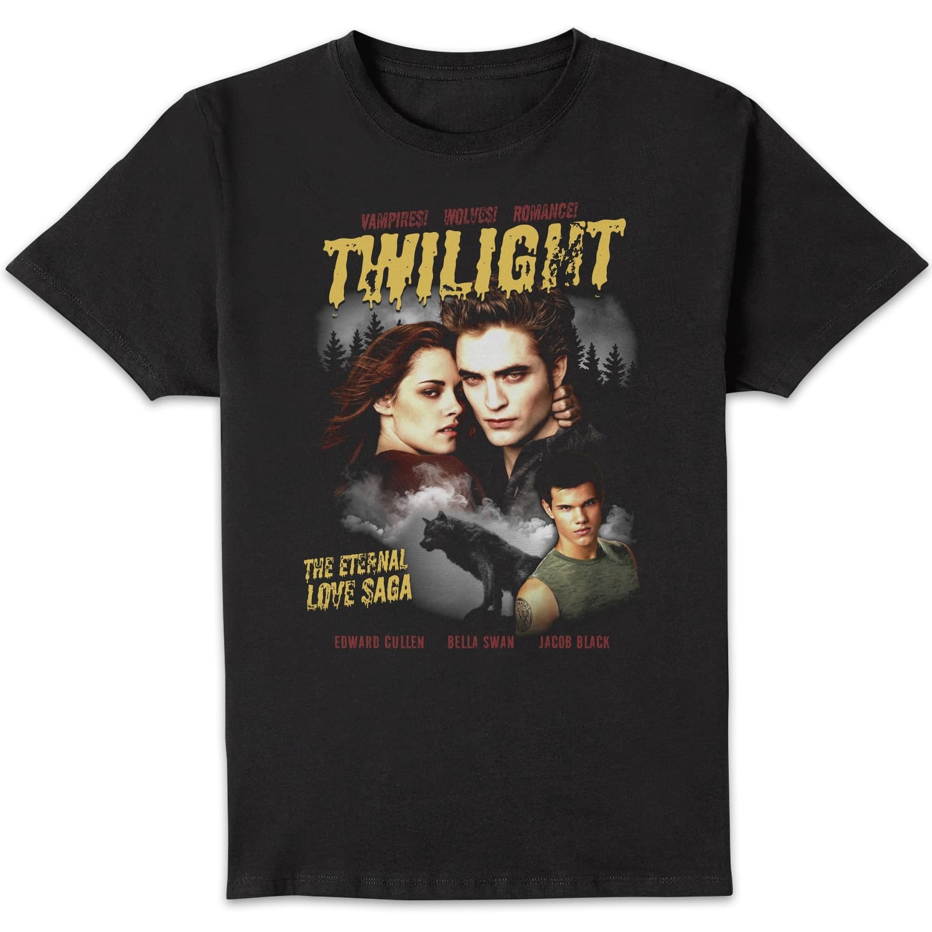 Twilight Twilight Men's Comic Style T-Shirt - Black