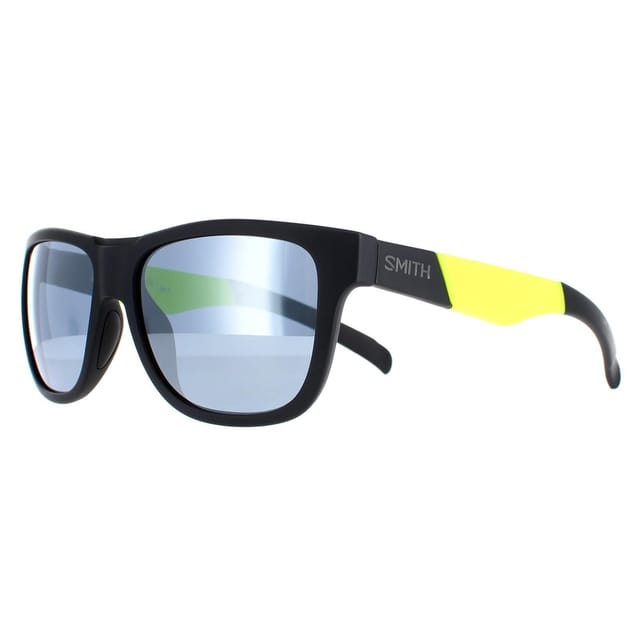 Smith Smith Men's Square Matte Black Yellow Chromapop Silver Mirror Lowdown Slim/N - 2