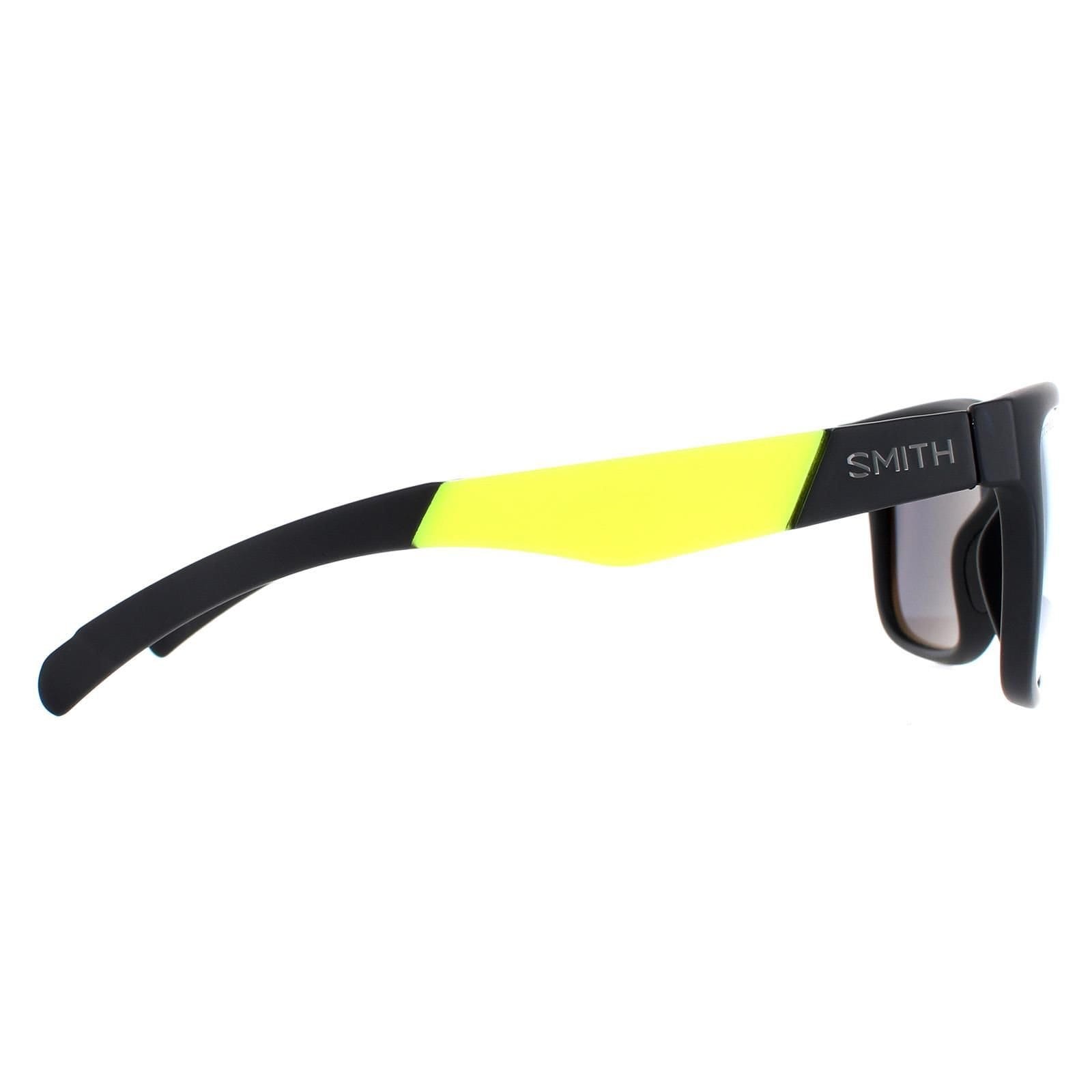 Smith Smith Men's Square Matte Black Yellow Chromapop Silver Mirror Lowdown Slim/N - 4